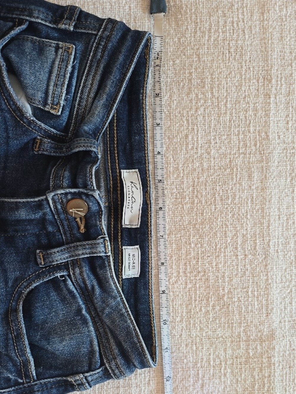 KanCan Ripped Dark Blue Skinny Jeans - Picture 5 of 7